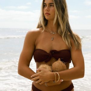 Bunny Knotted Bandeau Bikini Top
