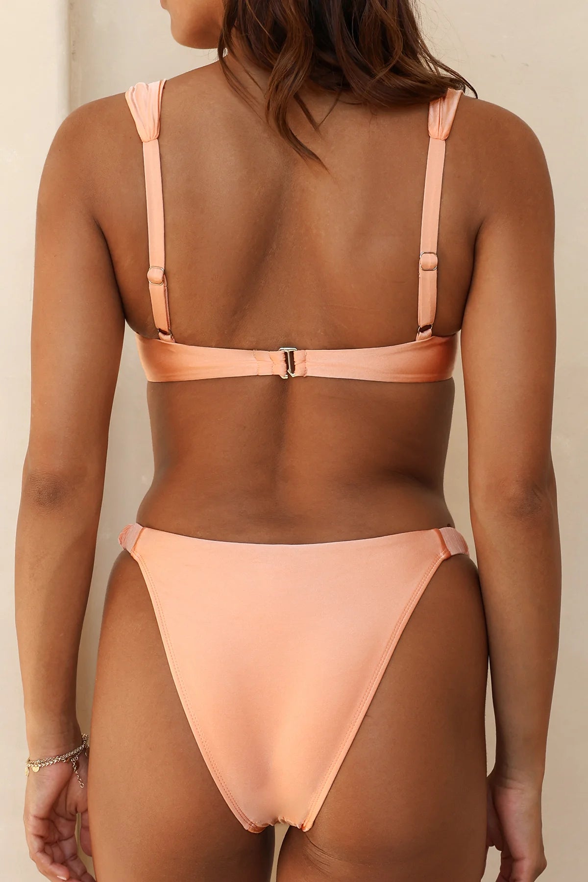 Peach Nectar Underwire Cheeky Set - Image 3