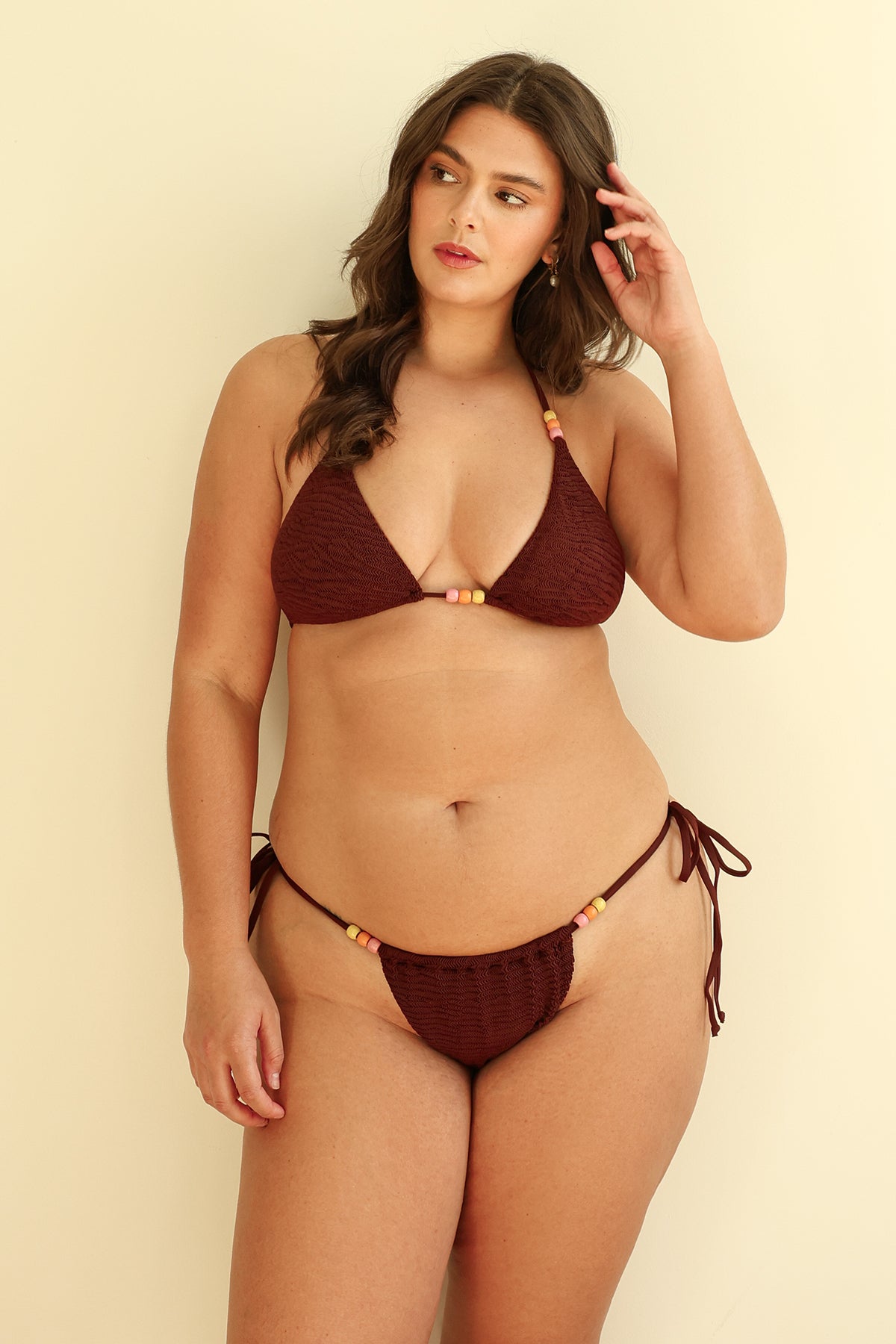 Mocha Crinkle Triangle Bora Cheeky Set - Image 6